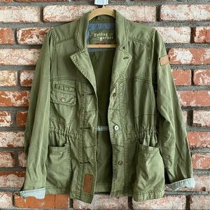 Anthropologie army green jacket
